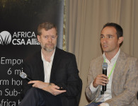 Doug Brown (WVI) and Todd Rosenstock (ICRAF) at GLF session.