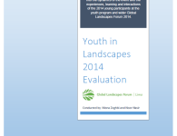 Youth in Landscapes 2014 Evaluation - cover